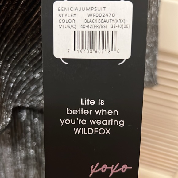 Wildfox Strapless Midi Jumpsuit in Black Beauty, Size Medium, NWT - Picture 11 of 17